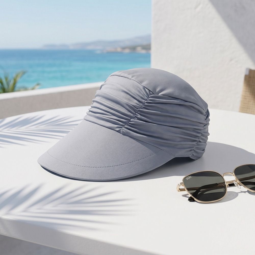 Wide Brim Women Sun Hat Elasti - Baseball Cap Fitted บทวิจารณ์และราคา