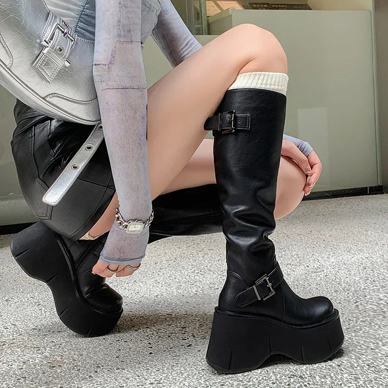 Women's Knee-high Boots Classi - Street Fashion Style Youtube บทวิจารณ์และราคา