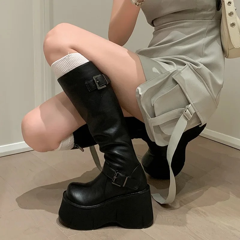 Women's Knee-high Boots Classi - Street Fashion Style Youtube บทวิจารณ์และราคา