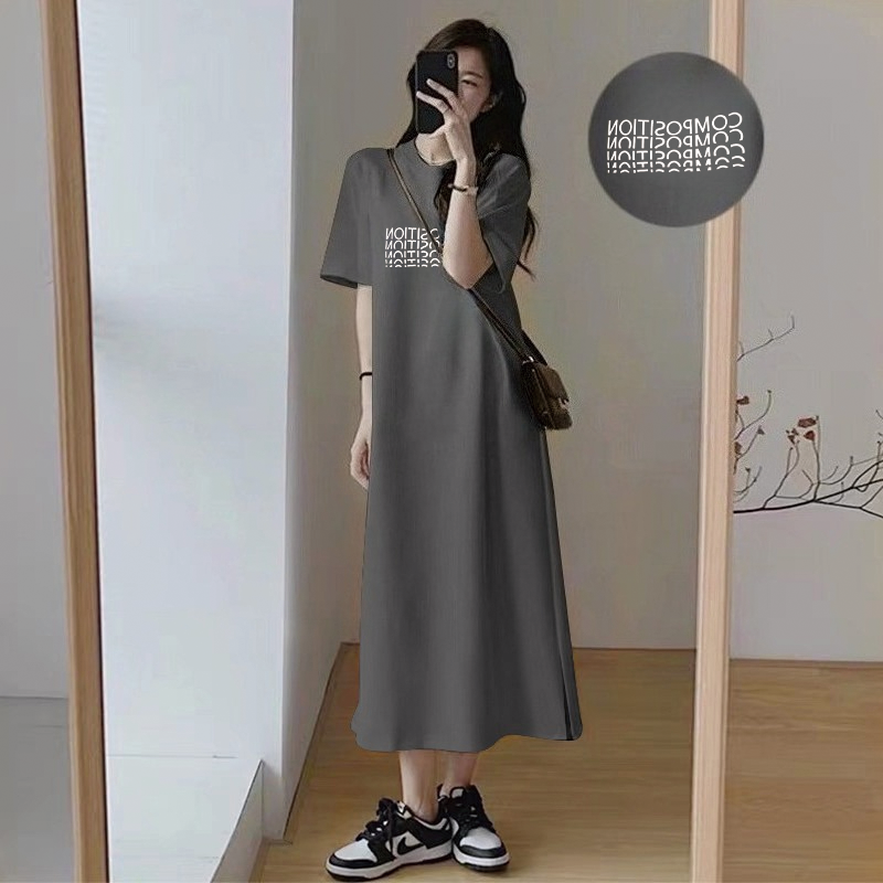 Women's Oversized Slit T-shirt - Street Fashion Plus Size บทวิจารณ์และราคา