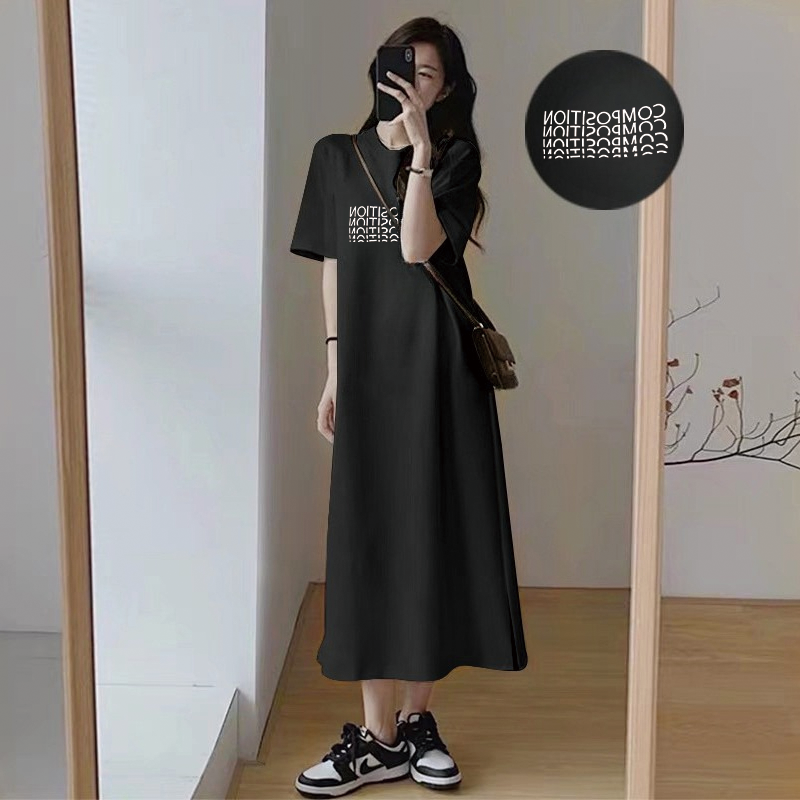Women's Oversized Slit T-shirt - Street Fashion Plus Size บทวิจารณ์และราคา