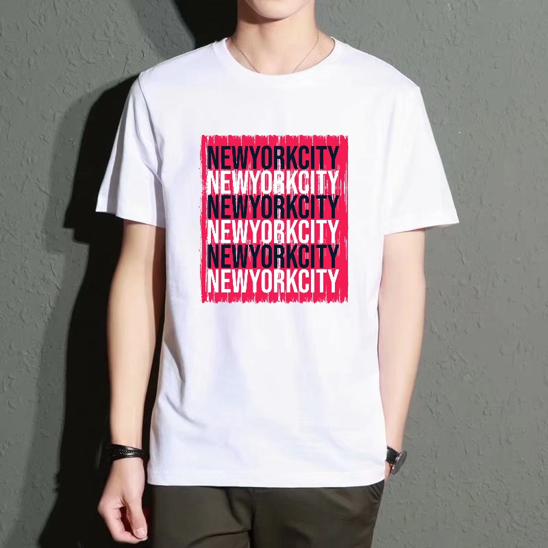 Men's Black Round-Neck Short-S - Street Fashion Of New York บทวิจารณ์และราคา