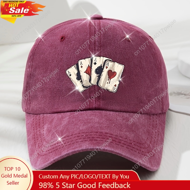 Unisex Retro Adjustable Baseba - Baseball Cap Fitted บทวิจารณ์และราคา